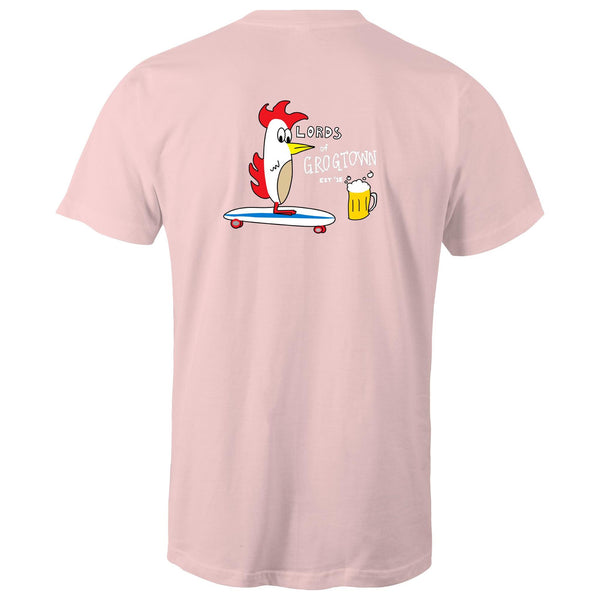 Lords of Grogtown “Skateboard” Colour logo AS Colour Staple - Mens T-Shirt