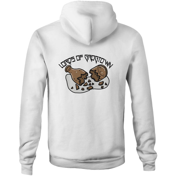 Lords of Grogtown “Bottle” Black logo AS Colour Stencil - Pocket Hoodie Sweatshirt