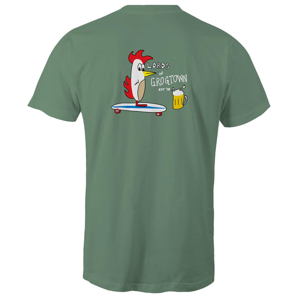 Lords of Grogtown “Skateboard” Colour logo AS Colour Staple - Mens T-Shirt