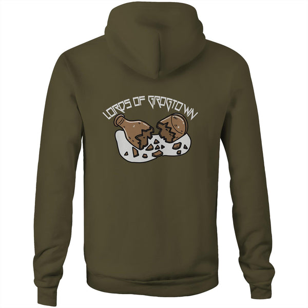 Lords of Grogtown “Bottle” AS Colour Stencil - Pocket Hoodie Sweatshirt