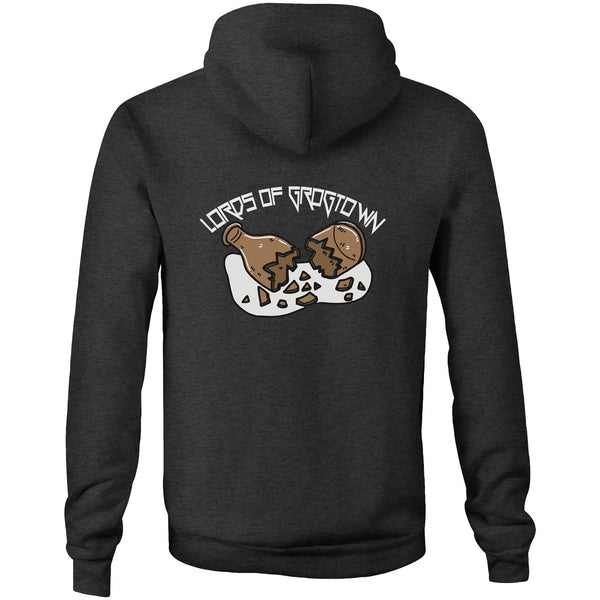 Lords of Grogtown “Bottle” AS Colour Stencil - Pocket Hoodie Sweatshirt