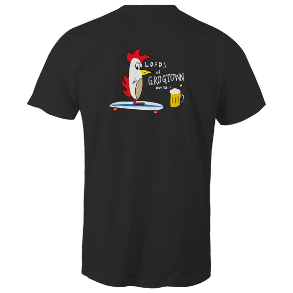 Lords of Grogtown “Skateboard” Colour logo AS Colour Staple - Mens T-Shirt