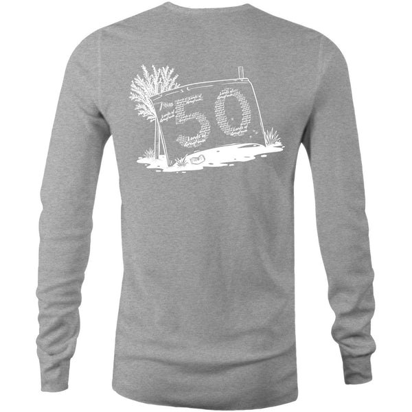 Lords of Grogtown - “Fifty years of Finke” - AS Colour Base - Mens Long Sleeve T-Shirt