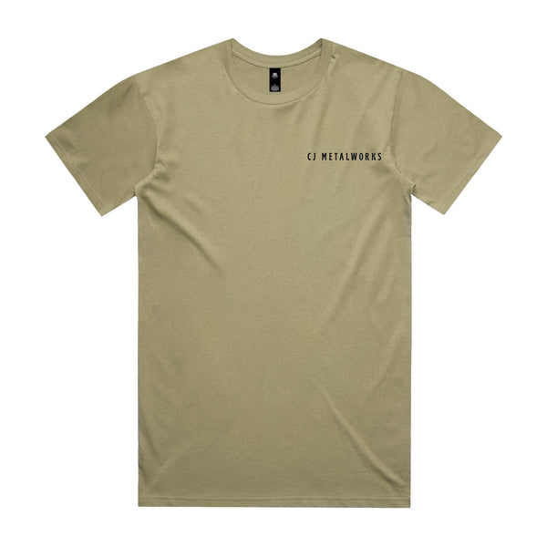 Men’s “CJ Metalworks” - Light coloured- AS Colour Staple Tee