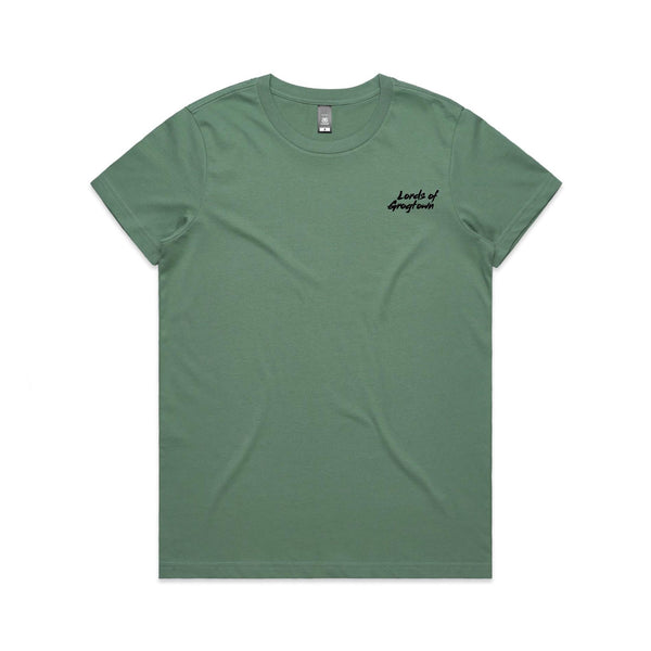 Lords of Grogtown - “Fifty years of Finke” - AS Colour Women's Maple Tee - Black Logo