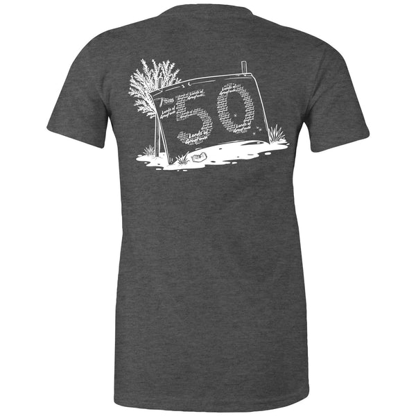 Lords of Grogtown - “Fifty years of Finke” - AS Colour - Women's Maple Tee