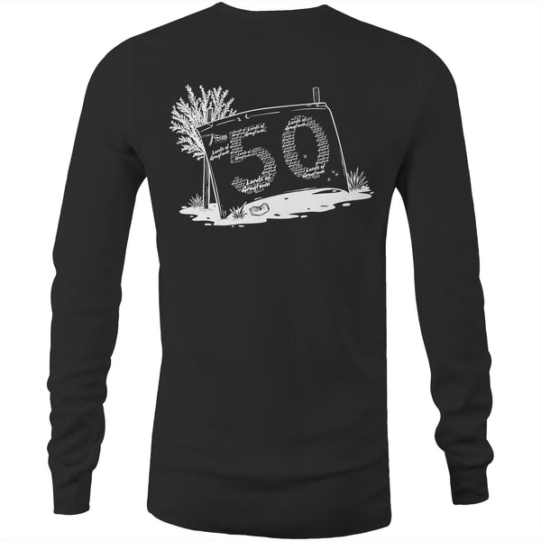 Lords of Grogtown - “Fifty years of Finke” - AS Colour Base - Mens Long Sleeve T-Shirt