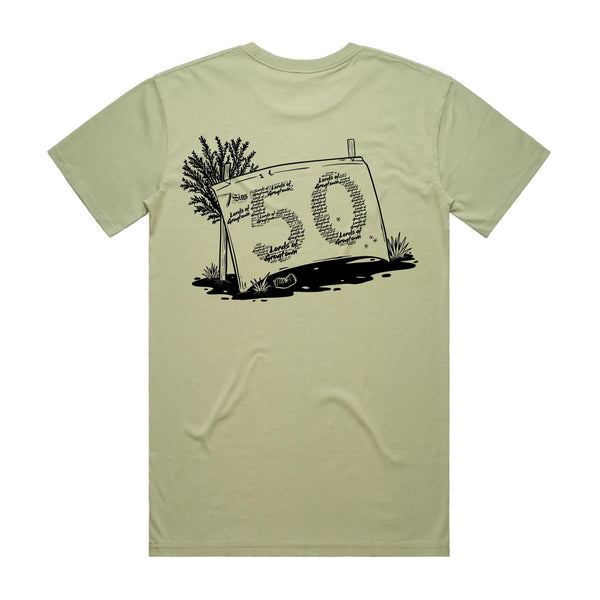 Lords of Grogtown - “Fifty years of Finke” - AS Colour Staple Tee - Black logo