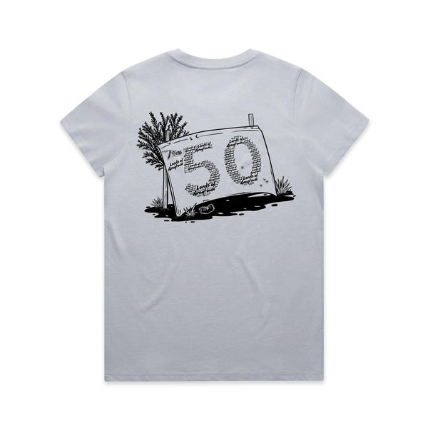 Lords of Grogtown - “Fifty years of Finke” - AS Colour Women's Maple Tee - Black Logo