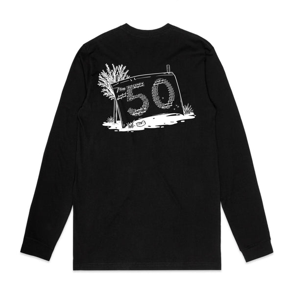 Lords of Grogtown - “Fifty years of Finke” - AS Colour Staple Organic L/S Tee
