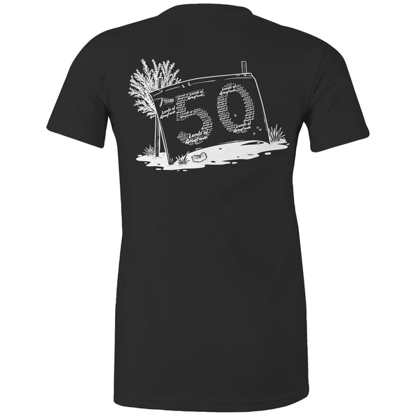 Lords of Grogtown - “Fifty years of Finke” - AS Colour - Women's Maple Tee