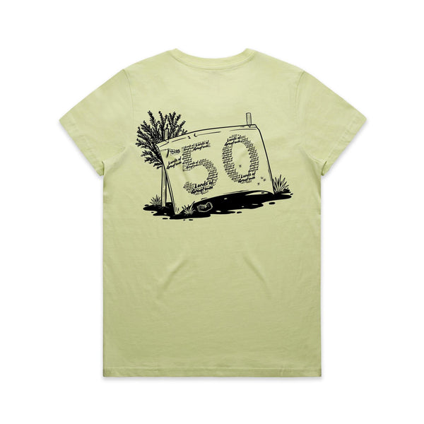 Lords of Grogtown - “Fifty years of Finke” - AS Colour Women's Maple Tee - Black Logo