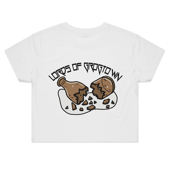 Lords of Grogtown “Bottle” AS Colour - Women's Crop Tee