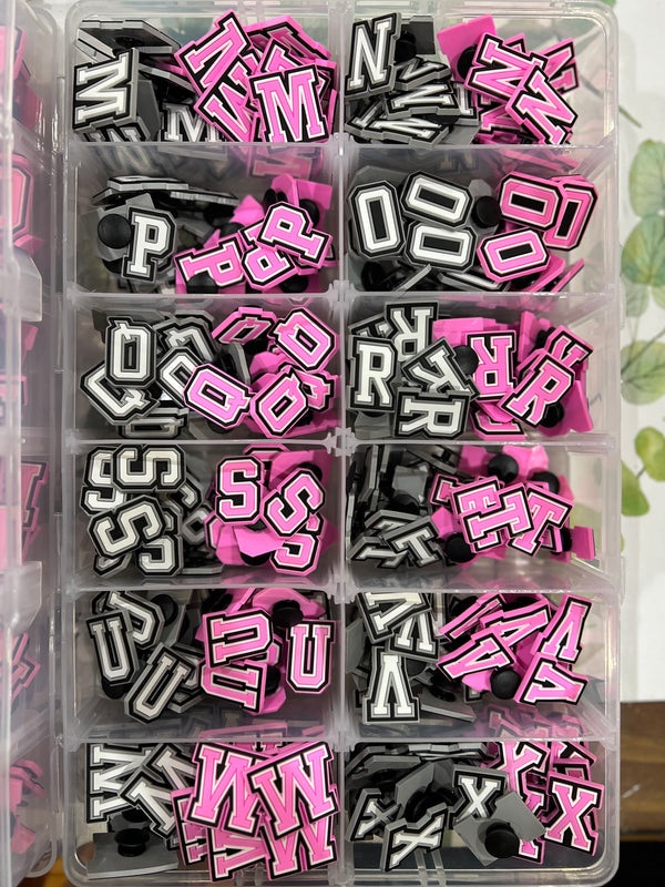 Letter/Number Croc Charms