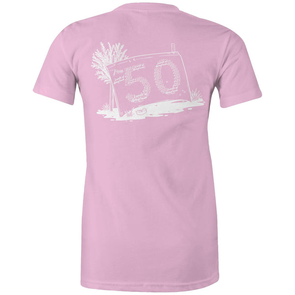 Lords of Grogtown - “Fifty years of Finke” - AS Colour - Women's Maple Tee