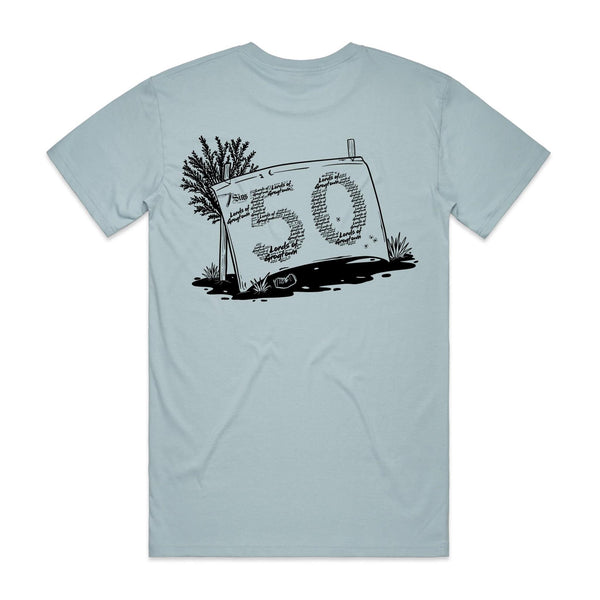 Lords of Grogtown - “Fifty years of Finke” - AS Colour Staple Tee - Black logo