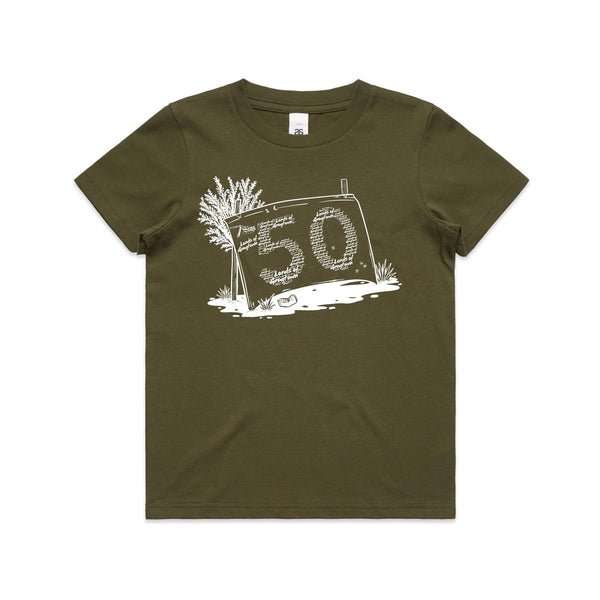 Lords of Grogtown - “Fifty years of Finke” - AS Colour - Youth Staple Tee