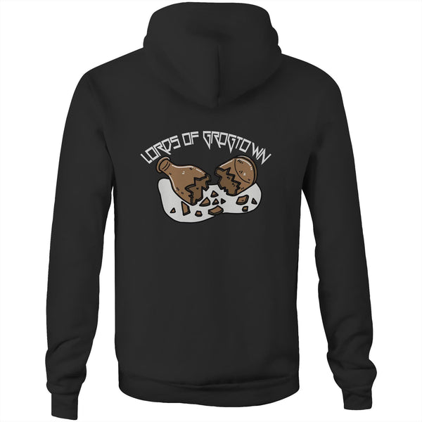 Lords of Grogtown “Bottle” AS Colour Stencil - Pocket Hoodie Sweatshirt