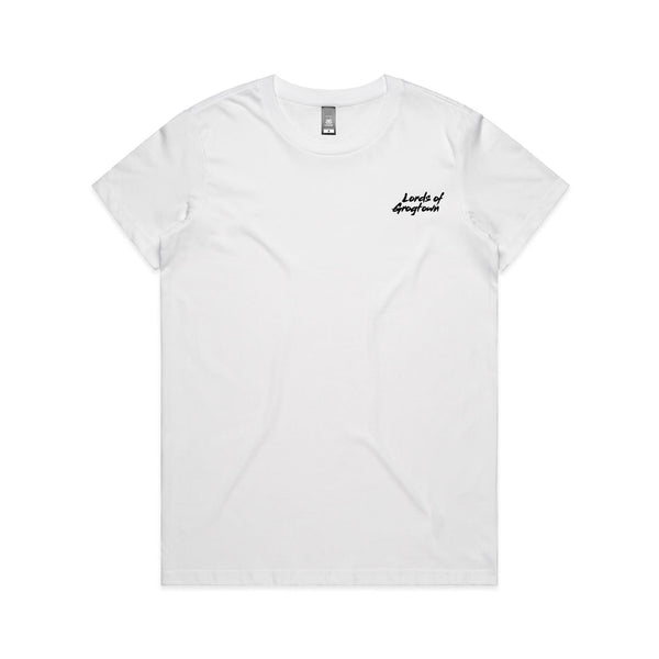 Lords of Grogtown - “Fifty years of Finke” - AS Colour Women's Maple Tee - Black Logo