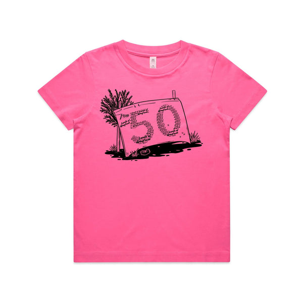 Lords of Grogtown - “Fifty years of Finke” - AS Colour - Youth Staple Tee - Black logo