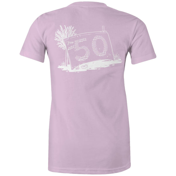 Lords of Grogtown - “Fifty years of Finke” - AS Colour - Women's Maple Tee