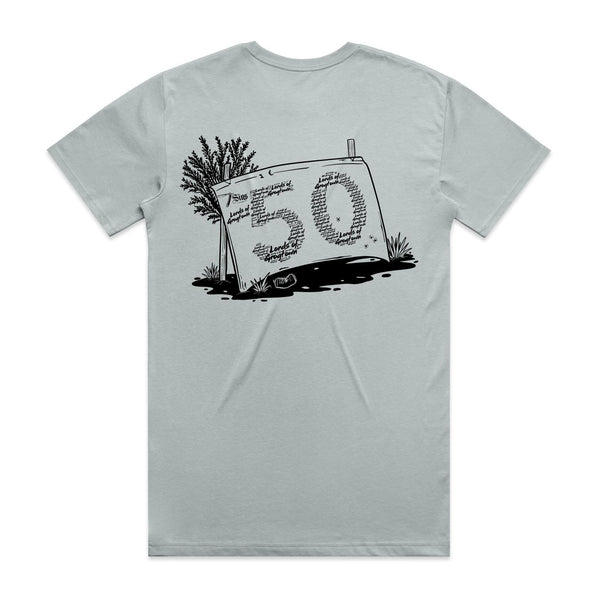 Lords of Grogtown - “Fifty years of Finke” - AS Colour Staple Tee - Black logo