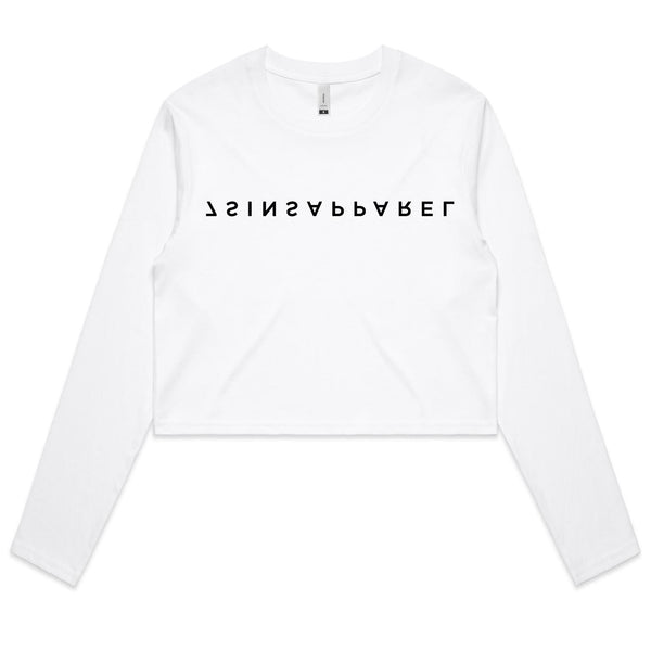 “Flipside” 2 - Women's Long Sleeve Crop Tee