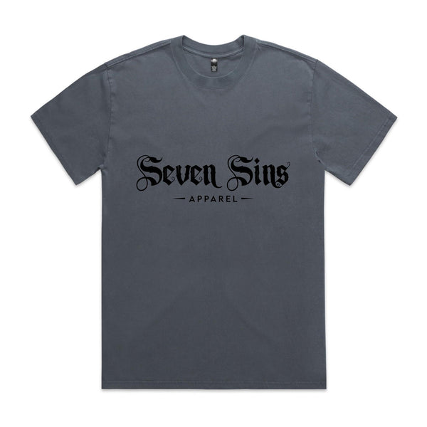 “Seven Sins” Heavy Faded Tee