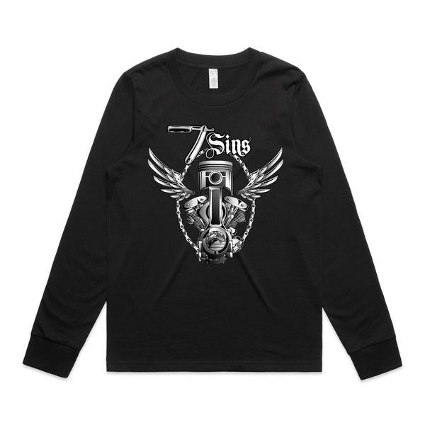 Women's "OG Panhead" Maple L/S Tee