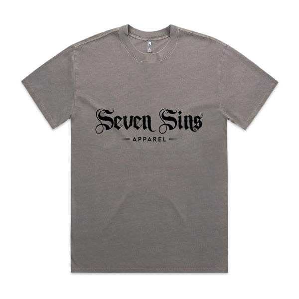 “Seven Sins” Heavy Faded Tee