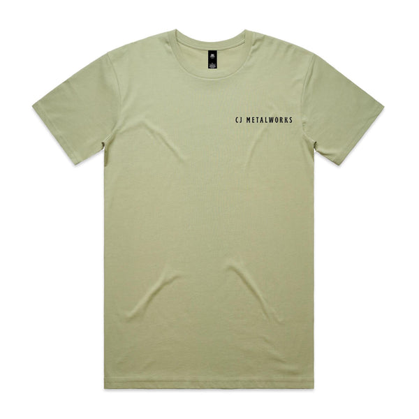 Men’s “CJ Metalworks” - Light coloured- AS Colour Staple Tee
