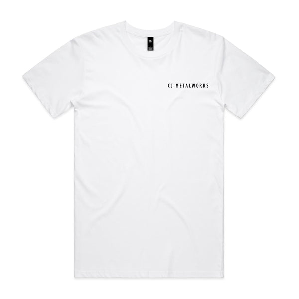 Men’s “CJ Metalworks” - Light coloured- AS Colour Staple Tee