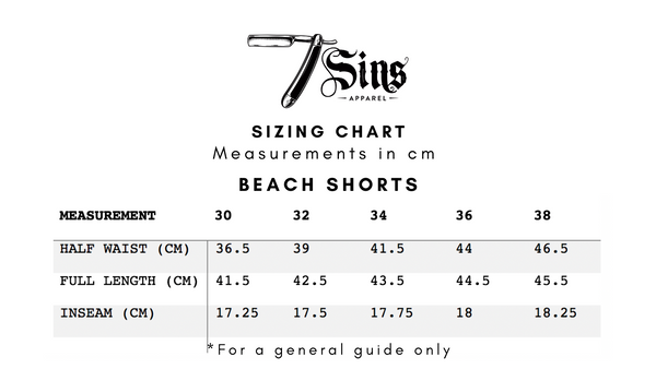 7Sins Beach Shorts
