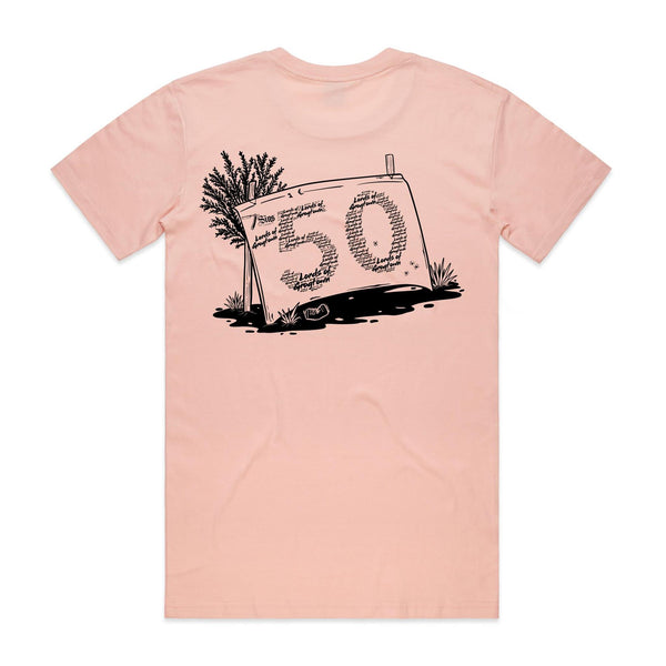 Lords of Grogtown - “Fifty years of Finke” - AS Colour Staple Tee - Black logo