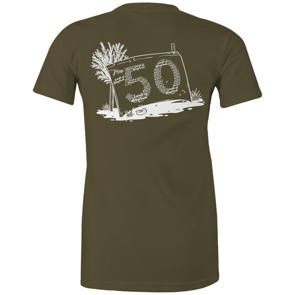 Lords of Grogtown - “Fifty years of Finke” - AS Colour - Women's Maple Tee