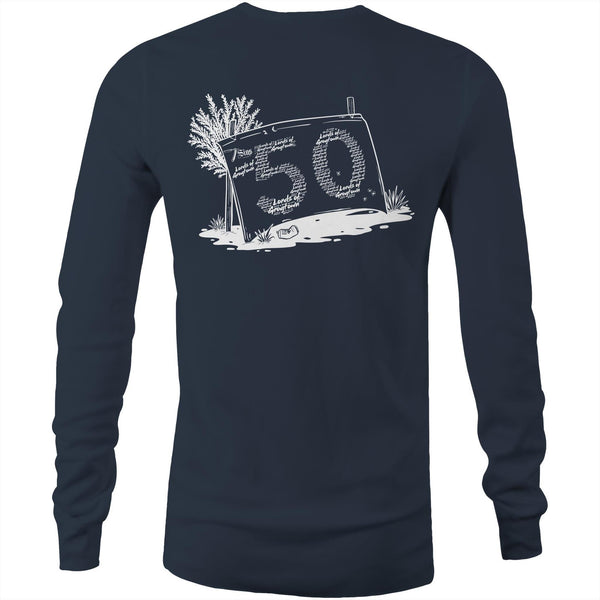 Lords of Grogtown - “Fifty years of Finke” - AS Colour Base - Mens Long Sleeve T-Shirt