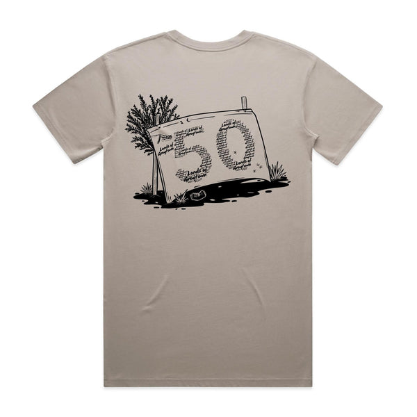 Lords of Grogtown - “Fifty years of Finke” - AS Colour Staple Tee - Black logo