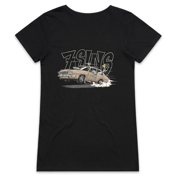 Shorty “Sin-tura” - AS Colour Bevel - Womens V-Neck T-Shirt