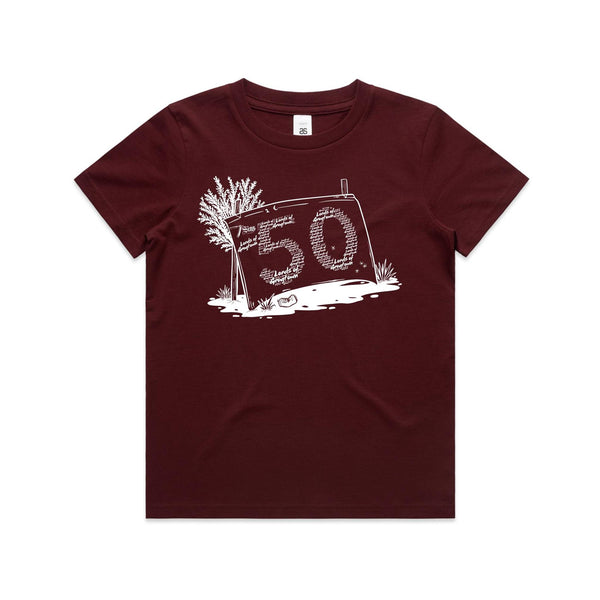 Lords of Grogtown - “Fifty years of Finke” - AS Colour - Youth Staple Tee