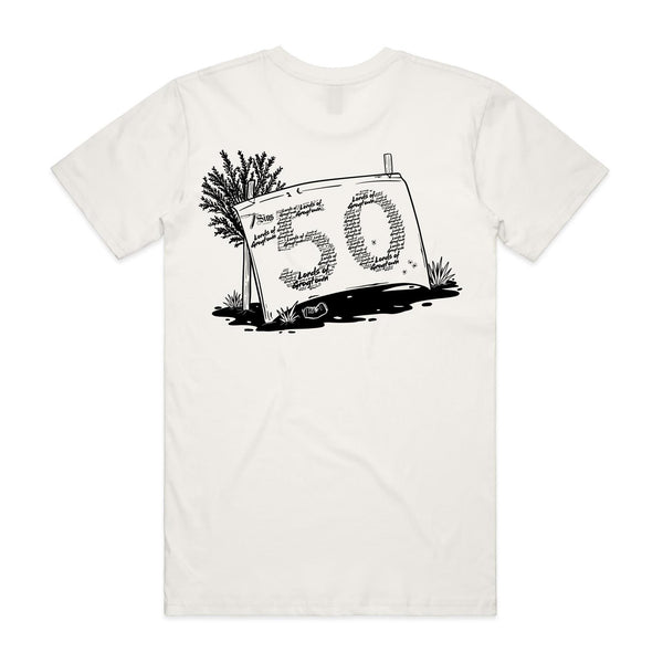 Lords of Grogtown - “Fifty years of Finke” - AS Colour Staple Tee - Black logo