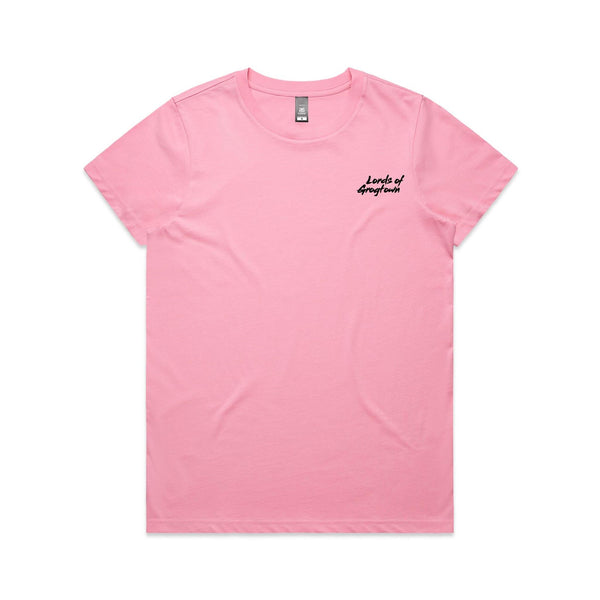Lords of Grogtown - “Fifty years of Finke” - AS Colour Women's Maple Tee - Black Logo