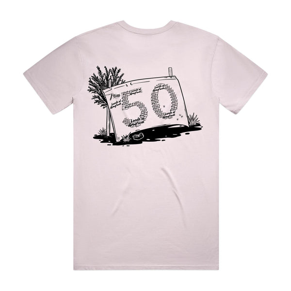 Lords of Grogtown - “Fifty years of Finke” - AS Colour Staple Tee - Black logo