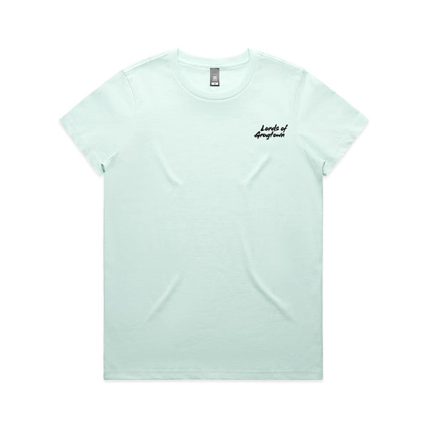 Lords of Grogtown - “Fifty years of Finke” - AS Colour Women's Maple Tee - Black Logo