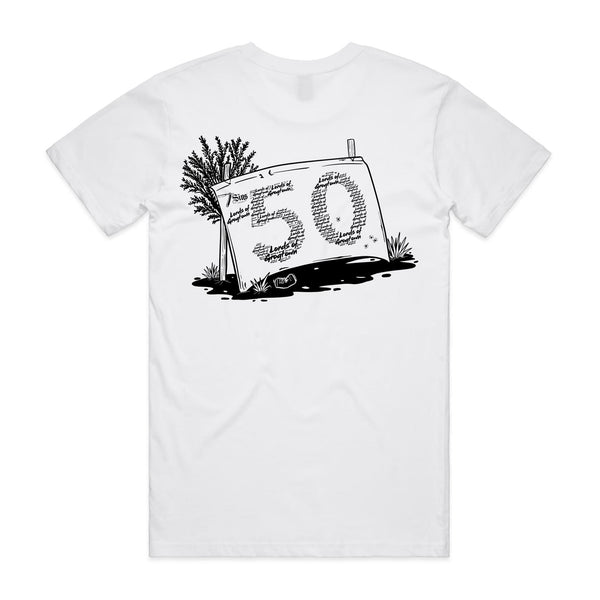 Lords of Grogtown - “Fifty years of Finke” - AS Colour Staple Tee - Black logo