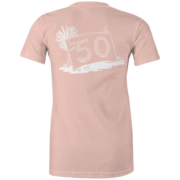 Lords of Grogtown - “Fifty years of Finke” - AS Colour - Women's Maple Tee
