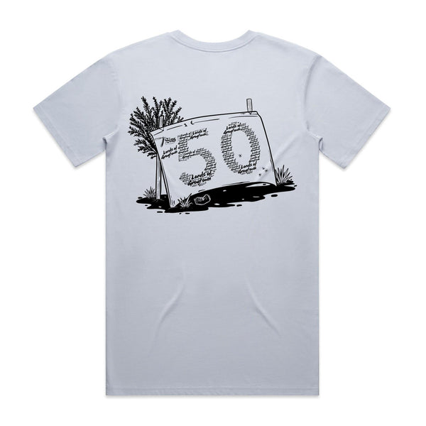 Lords of Grogtown - “Fifty years of Finke” - AS Colour Staple Tee - Black logo